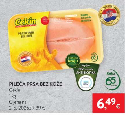 Pileća prsa bez kože