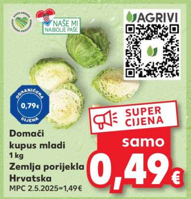 Domaći kupus mladi