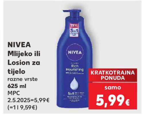 NIVEA Mlijeko ili losion za tijelo
