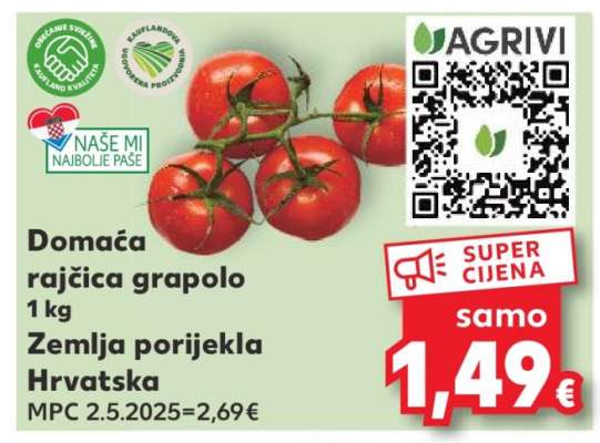 Domaća rajčica Grapolo
