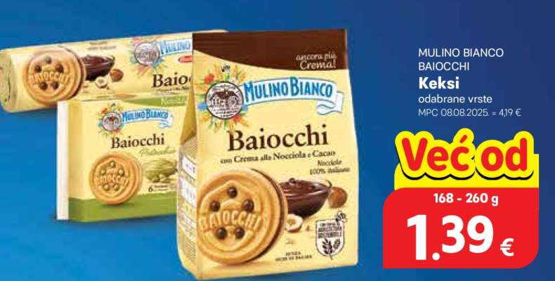 MULINO BIANCO Baiocchi keksi