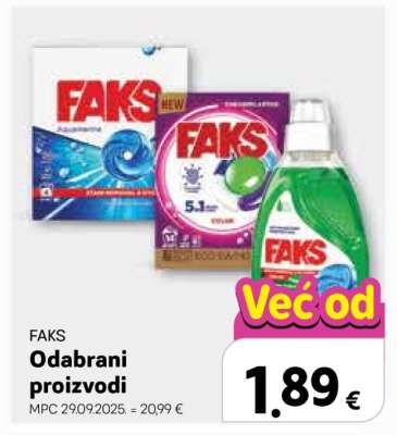 FAKS Odabrani proizvodi
