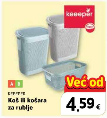 KEEEPER Koš ili košara za rublje