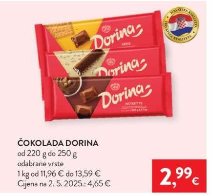 Čokolada Dorina