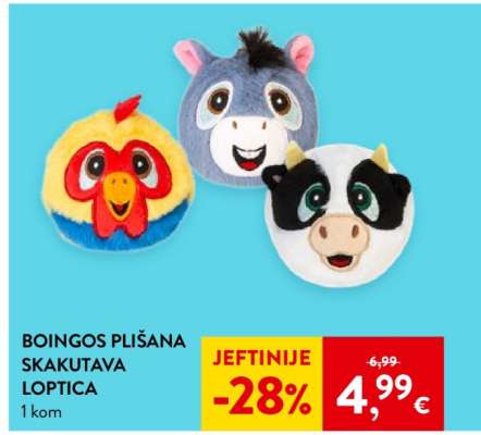 BOINGOS PLIŠANA SKAKUTAVA LOPTICA