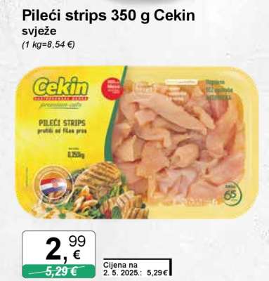Pileći strips 350 g Cekin svježe