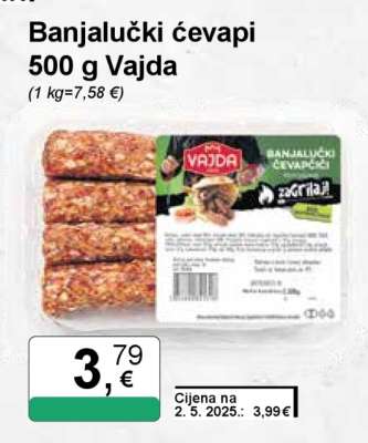 Banjalučki ćevapi 500 g Vajda