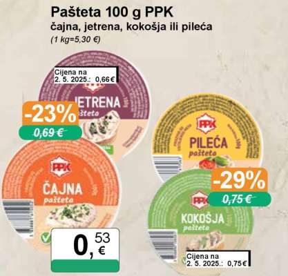 Pašteta 100 g PPK