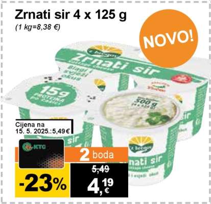 Zrnati sir 4 x 125 g