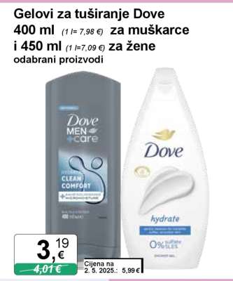 Gelovi za tuširanje Dove