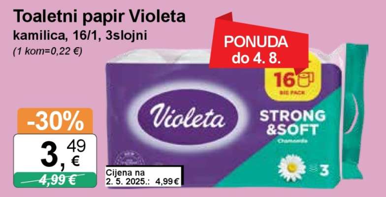 Toaletni papir Violeta
