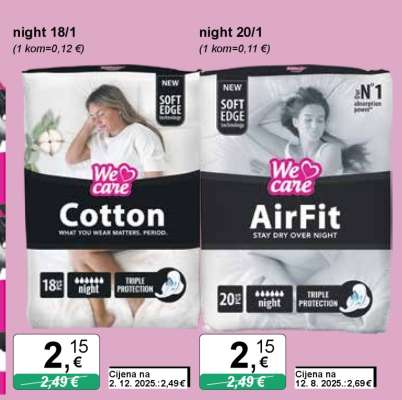 We care Cotton night 18/1