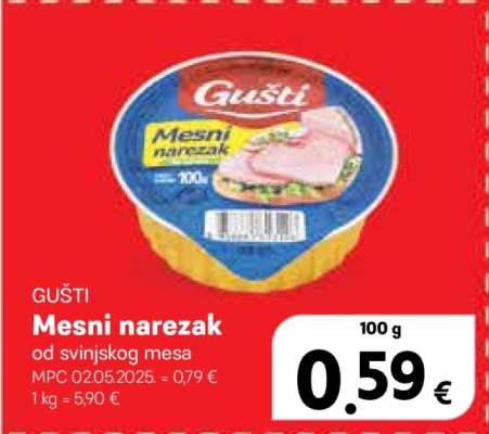 GUŠTI Mesni narezak