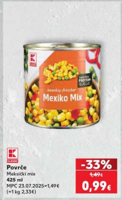 Povrće Meksički mix