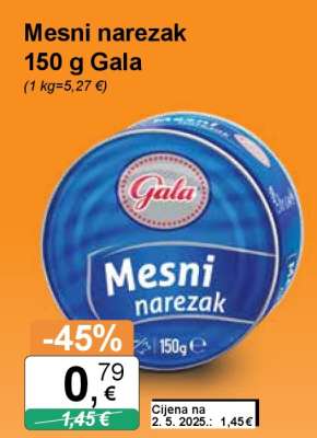 Mesni narezak, 150 g Gala