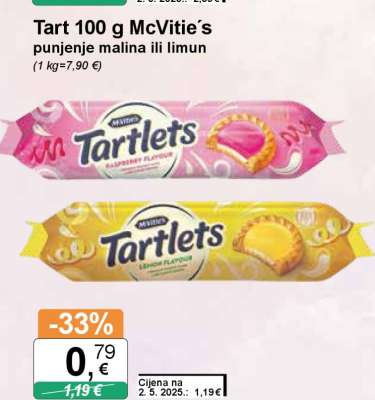 Tart 100 g McVitie's