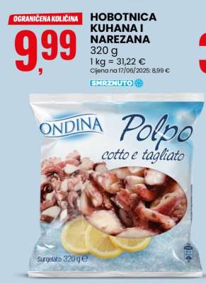 HOBOTNICA KUHANA I NAREZANA