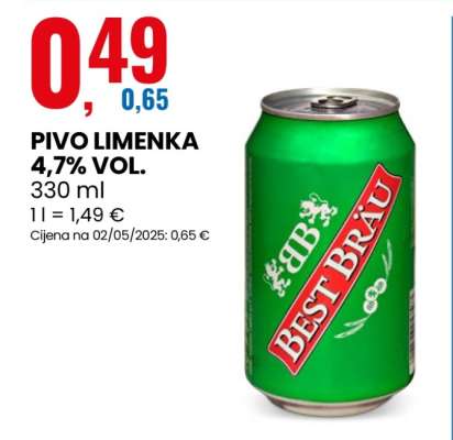 PIVO LIMENKA 4,7% VOL.