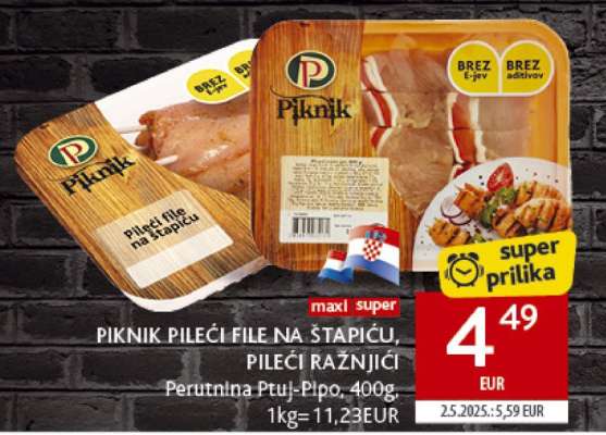 PIKNIK PILEĆI FILE NA ŠTAPIĆU, PILEĆI RAŽNJIĆI
