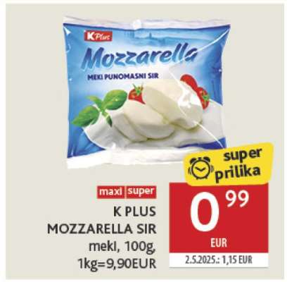 K PLUS MOZZARELLA SIR