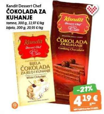 KANDIT DESSERT CHEF Čokolada za kuhanje