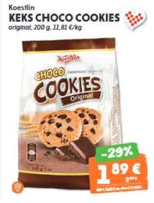 KOESTLIN KEKS CHOCO COOKIES