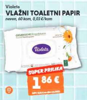 Violeta Vlažní toaletní papir