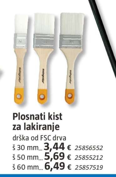 Plosnati kist za lakiranje