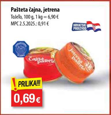 Pašteta čajna, jetrena