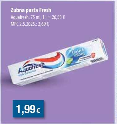 Zubna pasta Fresh