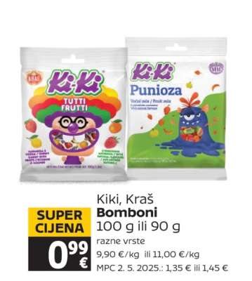 Kiki, Kraš Bomboni