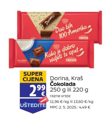 Dorina, Kraš Čokolada