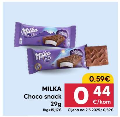 MILKA choco snack