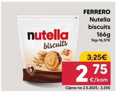 FERRERO Nutella biscuits 166g