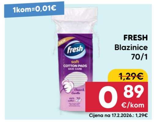 FRESH Blazinice 70/1