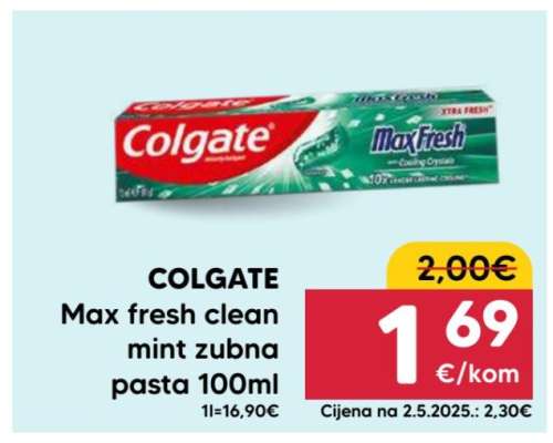 COLGATE Max fresh clean mint zubna pasta 100ml