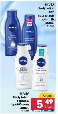 NIVEA Body lotion express/repair&care/400ml