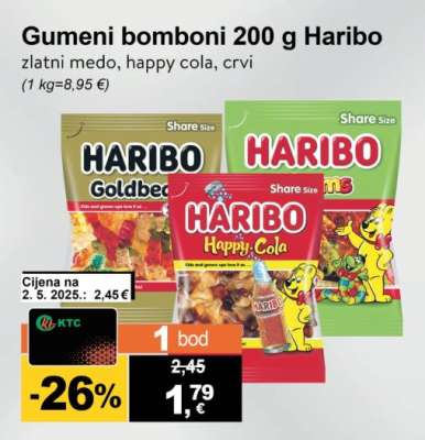 Gumeni bomboni 200 g Haribo