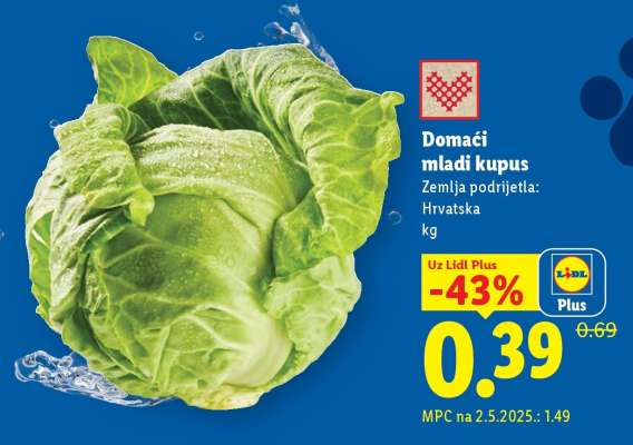 Domaći mladi kupus