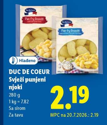 DUC DE COEUR Svježi punjeni njoki