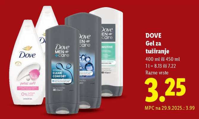 DOVE Gel za tuširanje