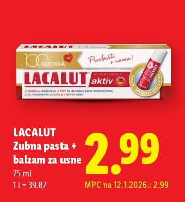 LACALUT Zubna pasta + balzam za usne