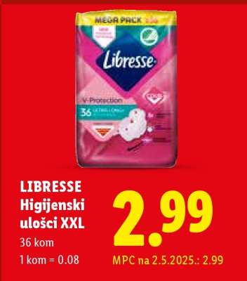 LIBRESSE Higijenski ulošci XXL