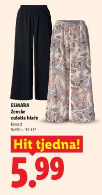 ESMARA Ženske culotte hlače