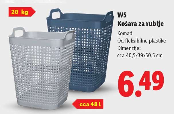 W5 Košara za rublje