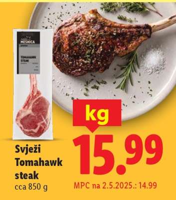 Svježi Tomahawk steak