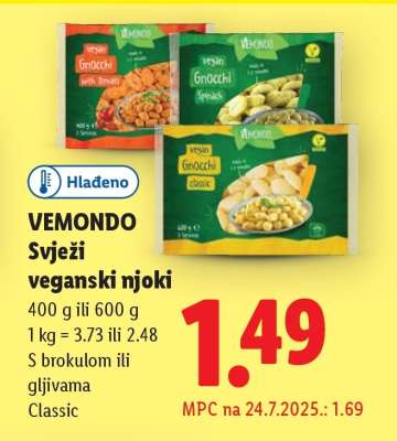 VEMONDO Svježi veganski njoki