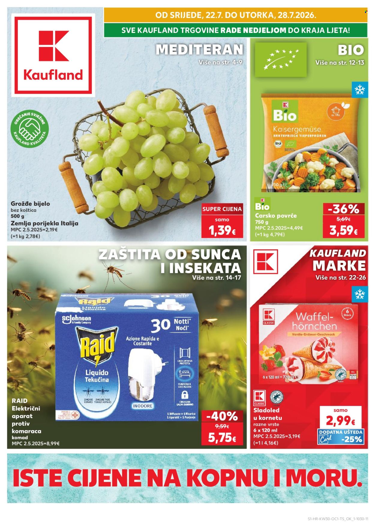 Kaufland katalog - 22.07.2026. - 28.07.2026. Stranica 1