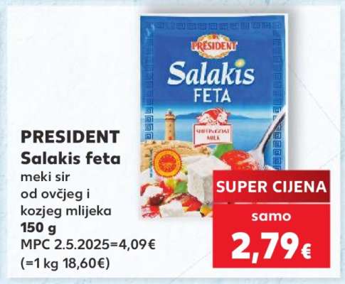 PRESIDENT Salakis feta
