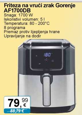 Friteza na vrući zrak Gorenje AF1700DB